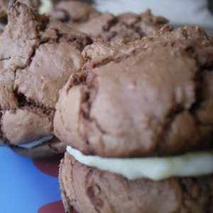 Whoopies chocolat et fromage frais